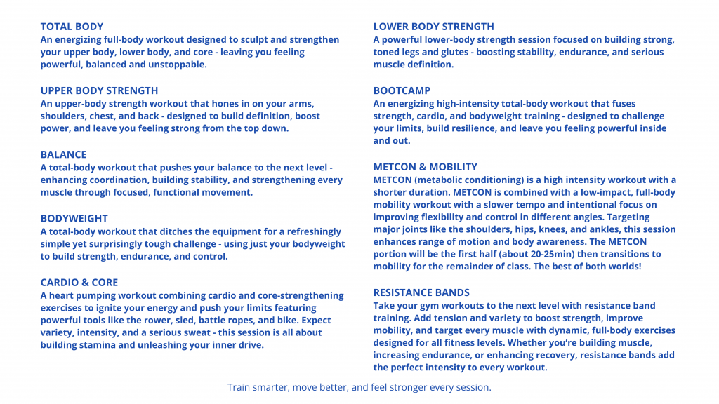 Maximize Adult Class Descriptions